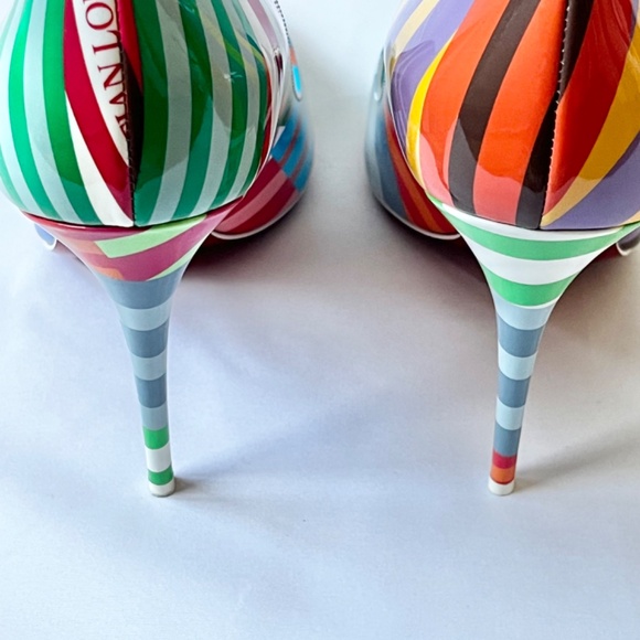 Christian Louboutin Hot Chick 100 Pumps EU 37.5 | Pearlescent Patent 100mm - Picture 4 of 13